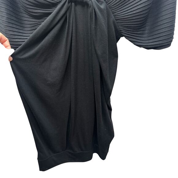 Zara Women Evening Collection‎ Small Black Mini Dress Y2K Kimono Short Sleeve - Picture 15 of 16